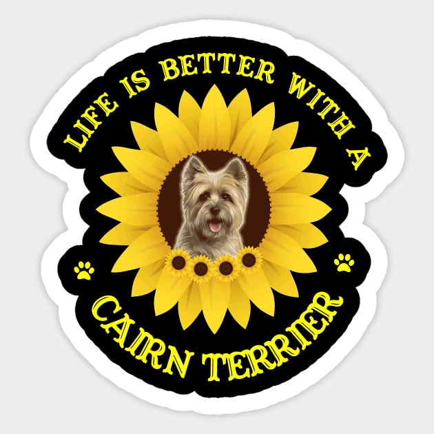 Cairn Terrier Lovers Sticker by bienvaem